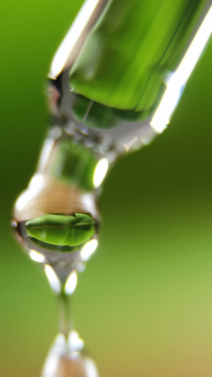 primer plano del gotero con líquido