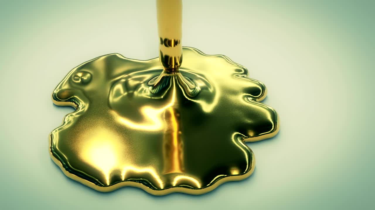 금 액체 는 애니메이션.