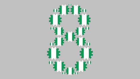 número ocho nigeriano
