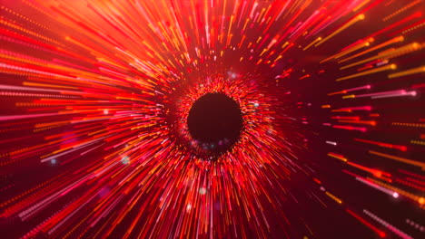 abstract red and orange tunnel effect