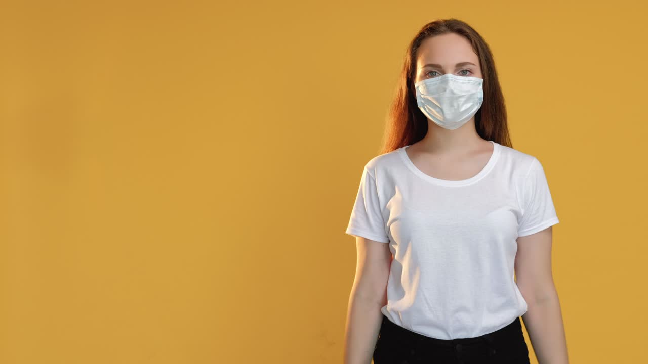 love sign quarantine relationship woman mask heart