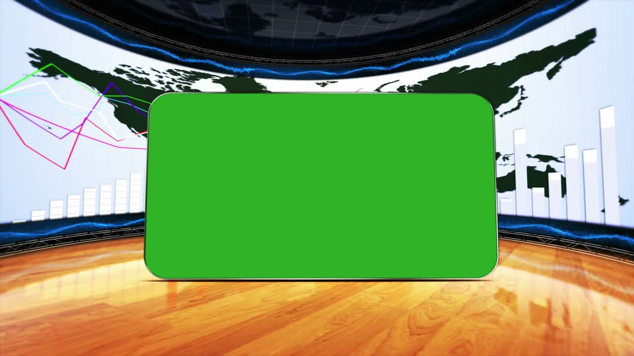 녹색 화면 모니터와 알파 채널, 루프, 4k