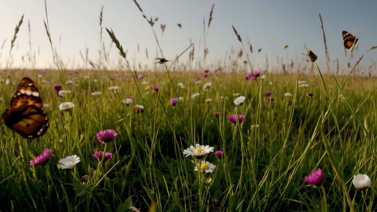 Butterflies in a Meadow