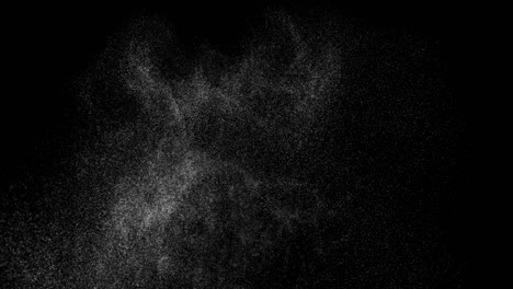 abstract digital animation white noise on black background.