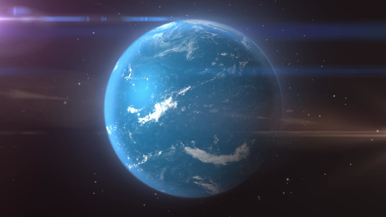 지구 행성 3d 행성 회전 360도 회전 3d 행성