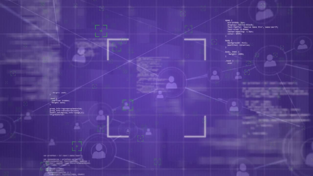 red de conexiones y procesamiento de datos