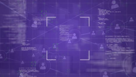 red de conexiones y procesamiento de datos