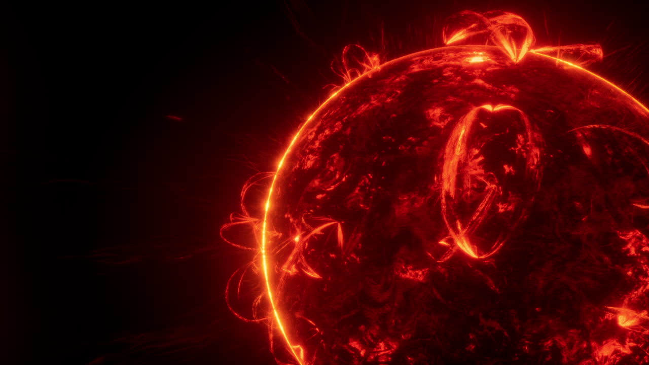 태양의 불타는 코로나는 어두운 환경에서 태양 관측 이벤트 중에 포착되었습니다.