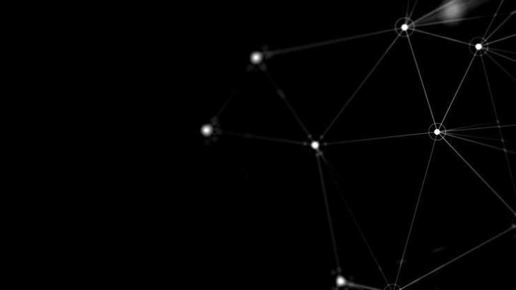 Abstract line connection network background Loop