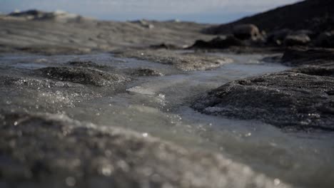 Agua-Helada-Que-Fluye-Río-Abajo-En-El-Punto-660,-En-Las-Afueras-De-Kangerlussuaq