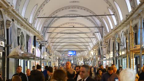 crowded street market in istanbul