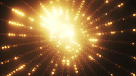 golden radiating lights pattern