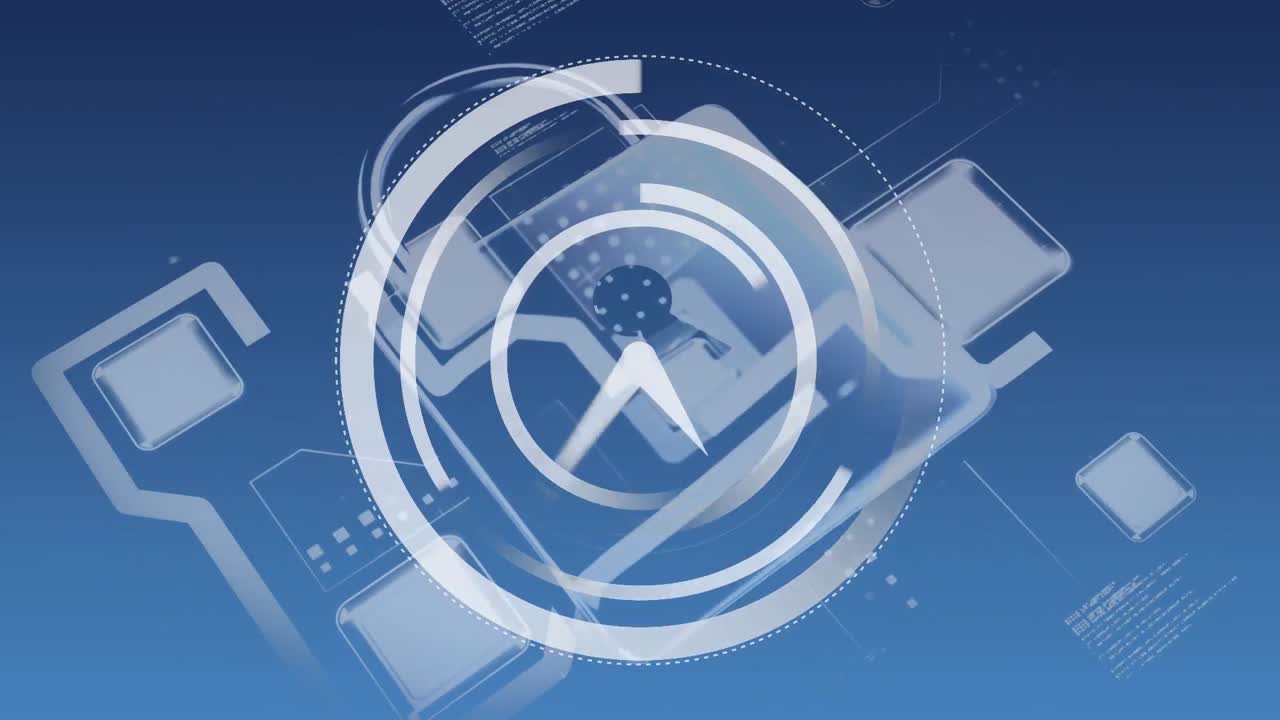 디지털 시계와 패드 잠금