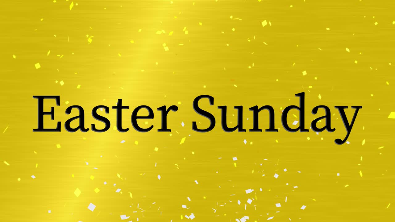 Domenica di Pasqua evento animazione testo motion graphics