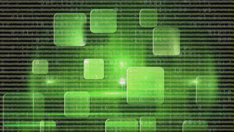 animation of green squares