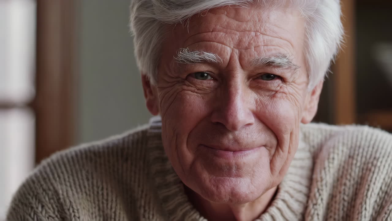 Ritratto di un uomo anziano sorridente