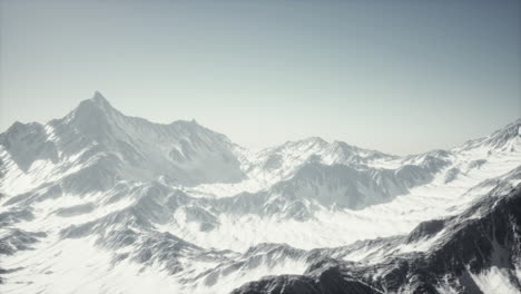 Panoramic-view-of-the-ski-slope-with-the-mountains