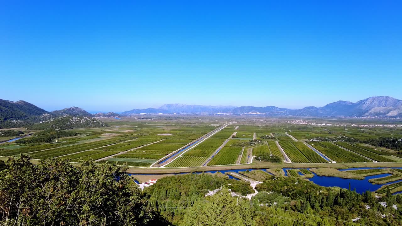 The fertile Neretva Valley in the Dalmatia region of Croatia, Europe
