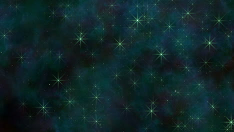 Starry-night-vibrant-blue-and-green-background-adorned-with-stars