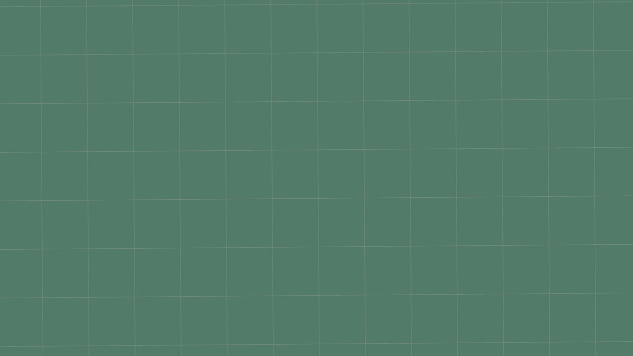 Animation of blue school bag with school items on green background