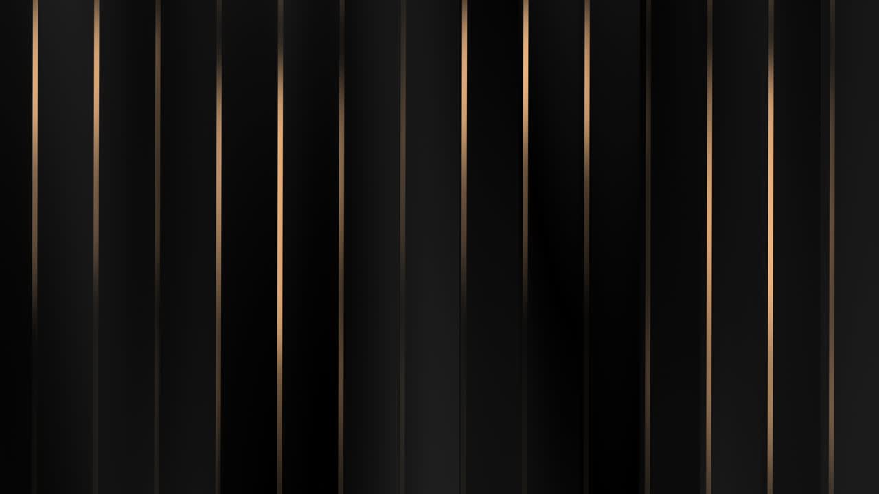 4k Abstract luxury black grey gradient backgrounds with vertical horizontal golden metallic stripes.