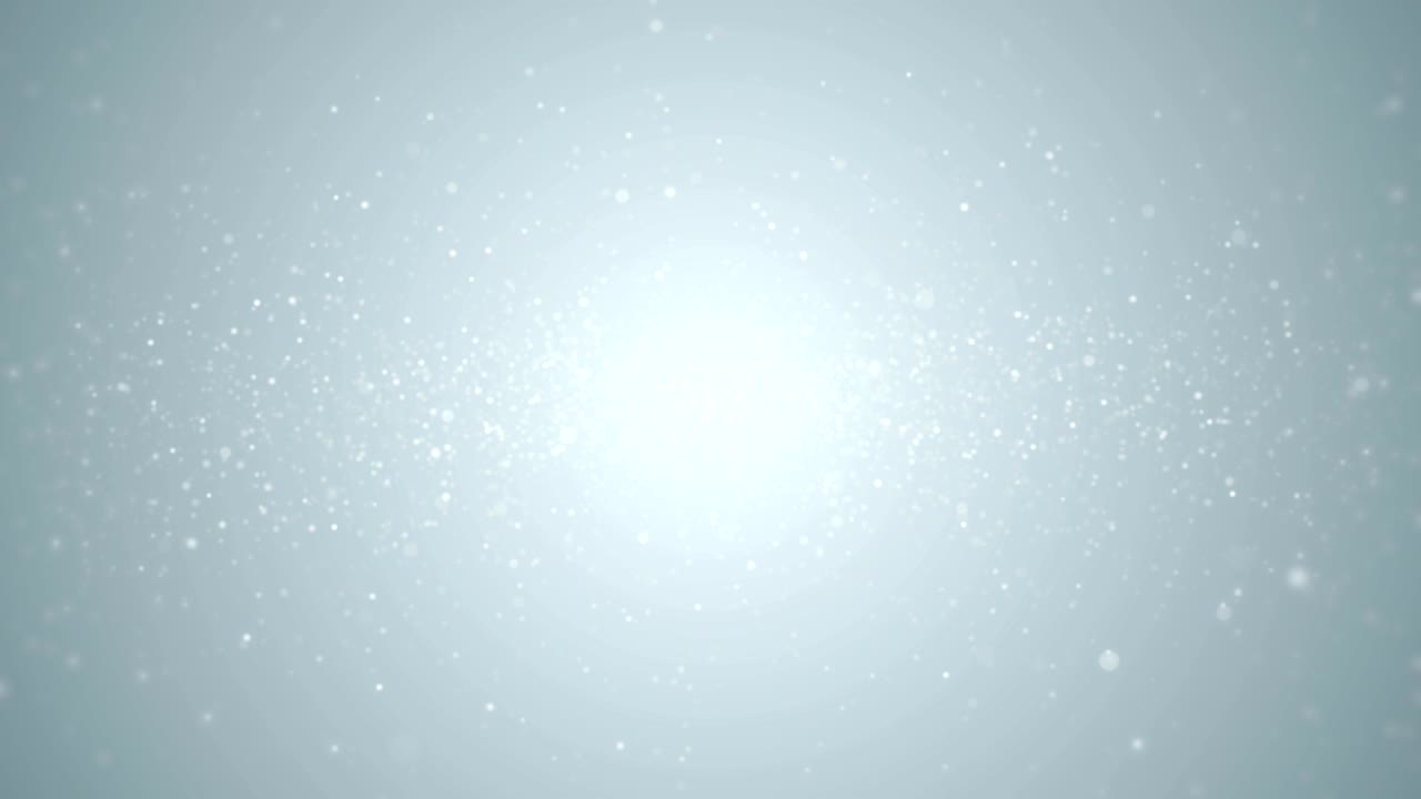 Particelle bianche luminose, glitter, bokeh e polvere su sfondo astratto in loop per uso aziendale