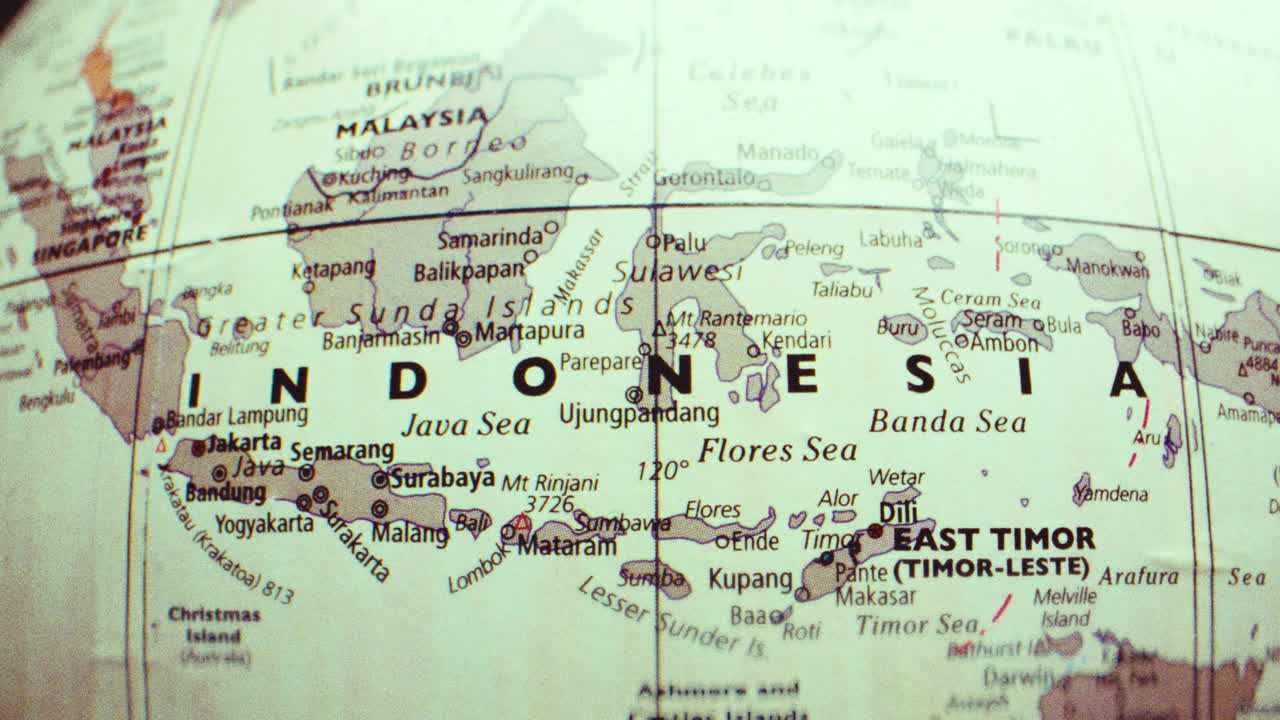 el mapa de indonesia