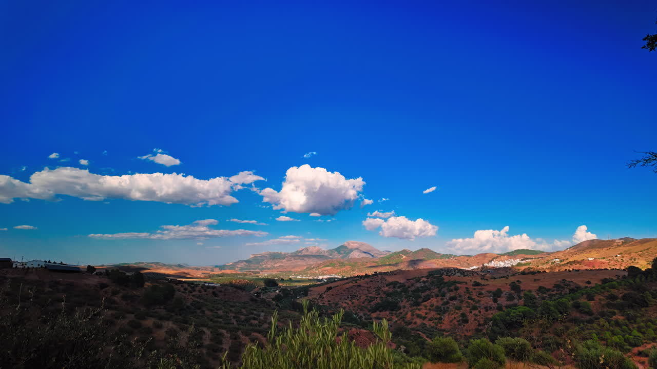 Countryside time lapse at Ardales, Andalusia, Spain