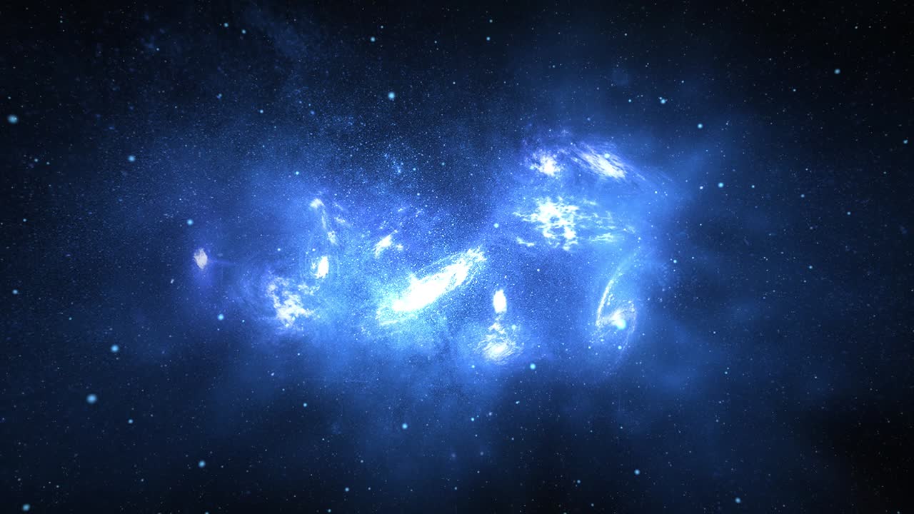 행성과 은하 과학 깊은 우주 별 4k 루프 애니메이션 배경