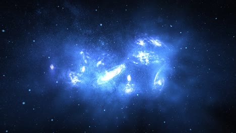 planetas y galaxias ciencia del espacio profundo estrella 4k animado de bucle de fondo.
