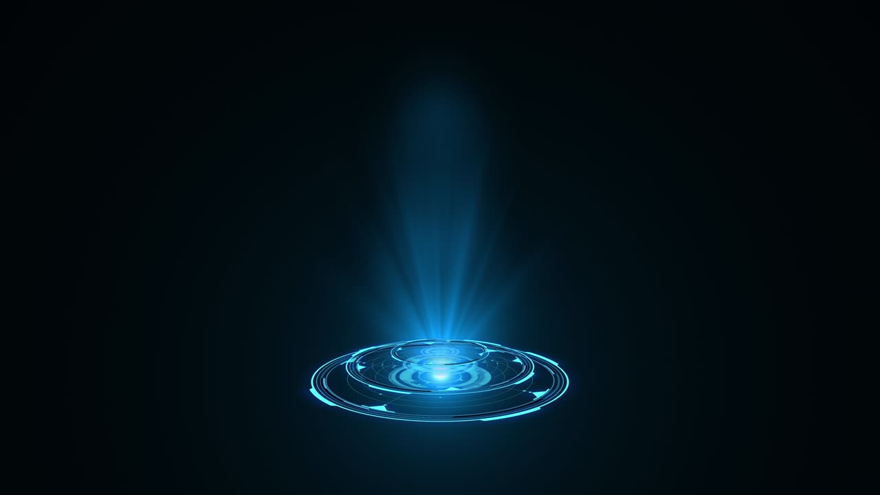 푸른 홀로그램, 허드 서클 인터페이스, 디지털 데이터 네트워크 보호, 미래 기술 네트워크 개념, 모든 종류의 하이테크, 과학, 기술 또는 미래 개념에 적합합니다.