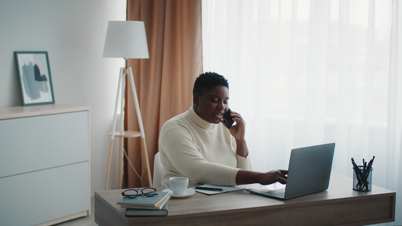 Woman Working From Home
