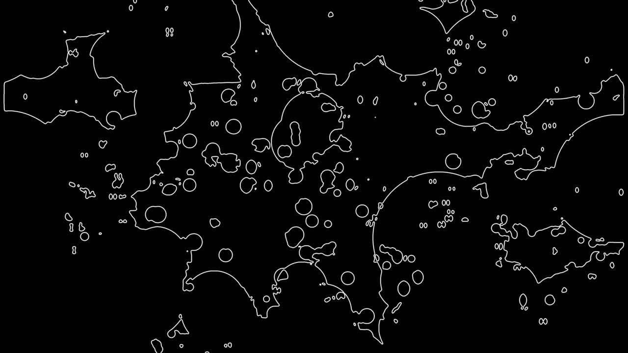 movimiento de contorno de arte blanco