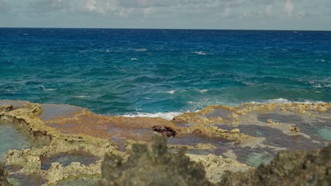 blow hole at tinian, northern mariana islands, slow motion