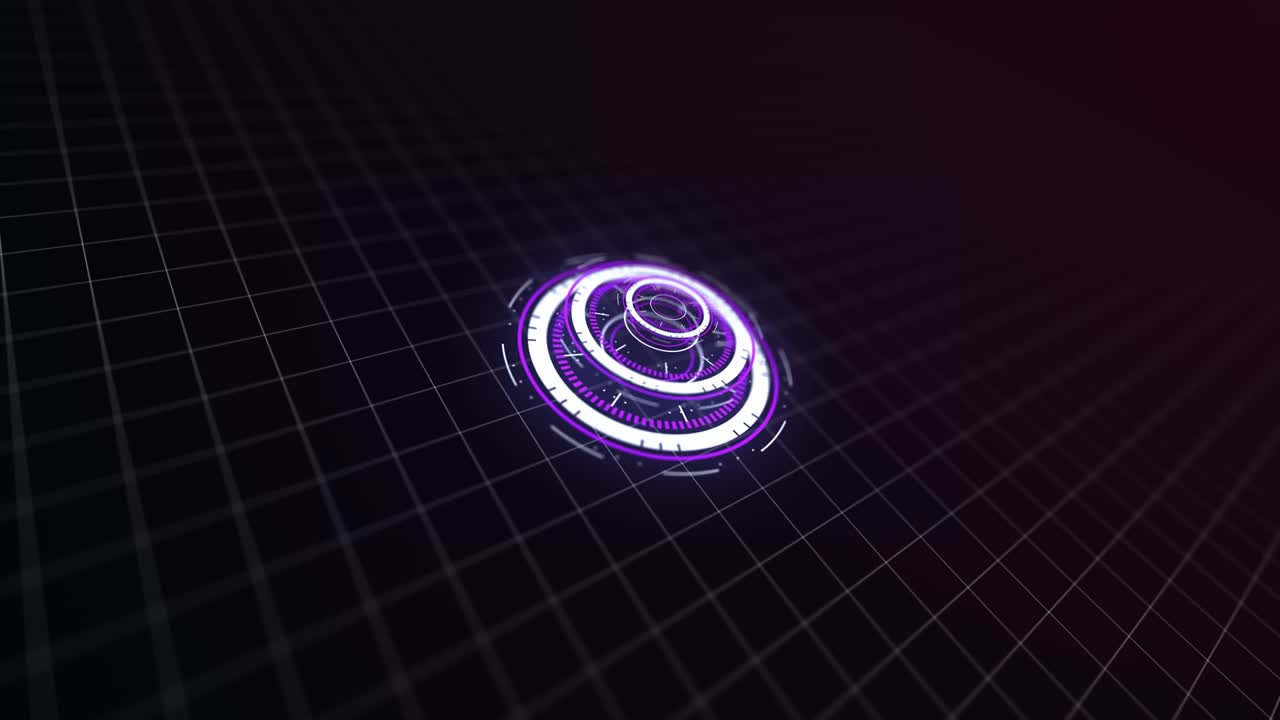 HUD Elements Technology 4k stock video