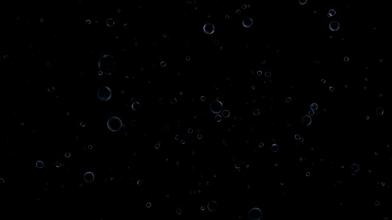 Underwater Bubbles Rising In Darkness Tiny Shimmering Spheres Drift Across Black Water Soft Backlight Reveals