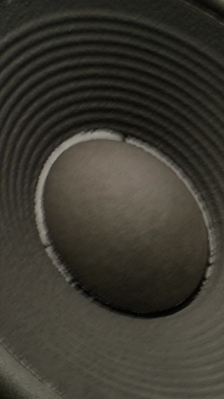 Close-up of a speaker cone