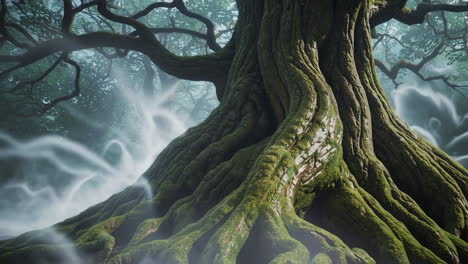 ancient mystical forest tree