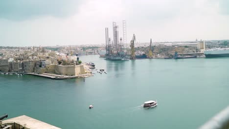 port of the three cities in malta - view from the capital valletta