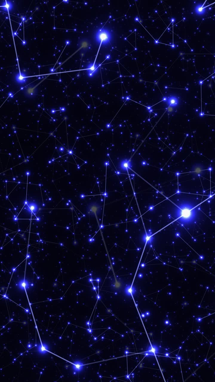 volando en el espacio exterior. video en bucle vertical