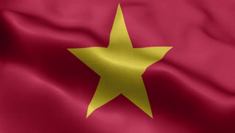 Ondeando-Lazo-4k-Bandera-Nacional-De-Vietnam