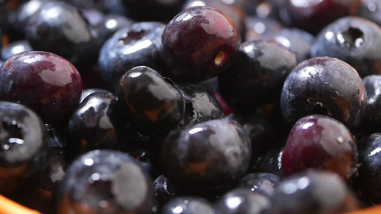 신선한 블루베리의 클로즈업
