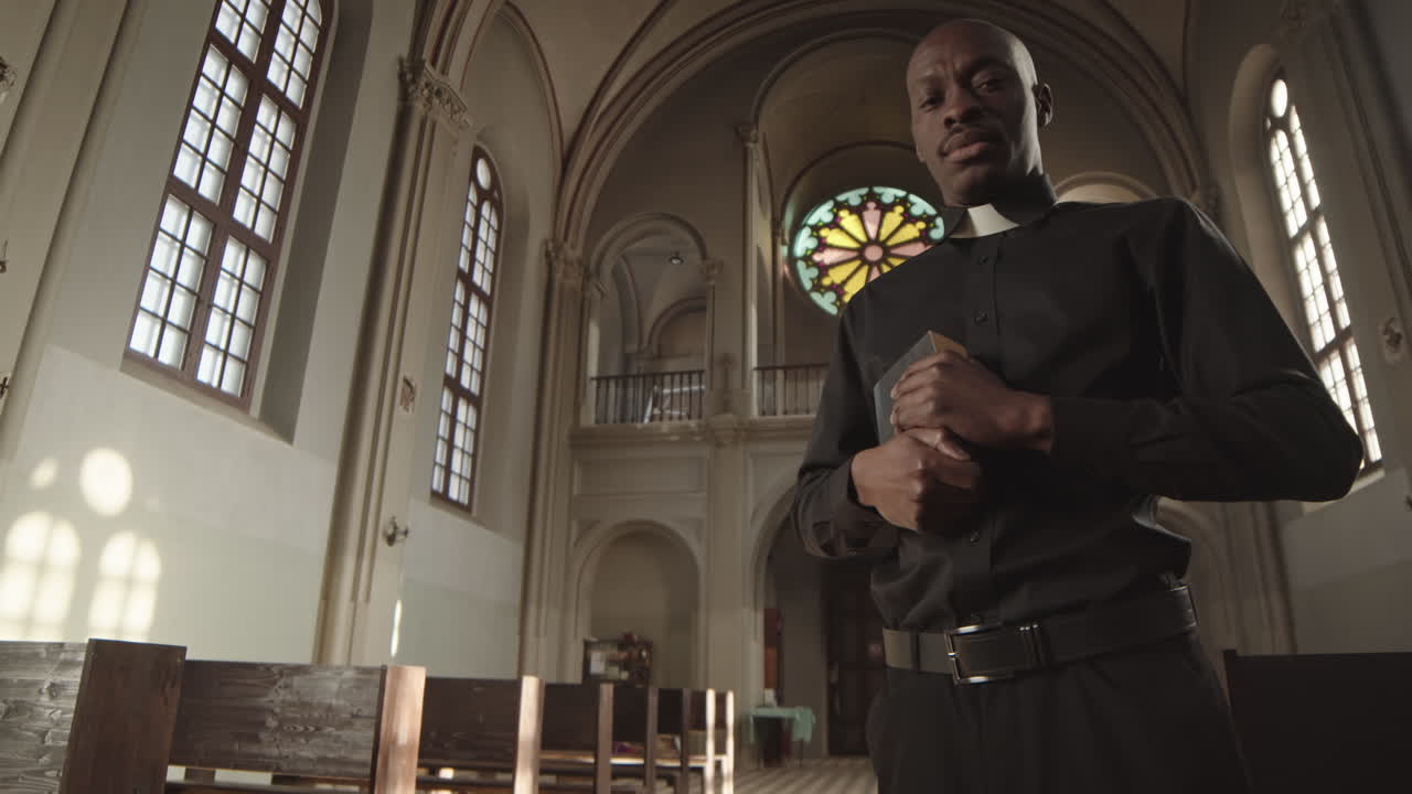 African-American Priest in Lutheran Church