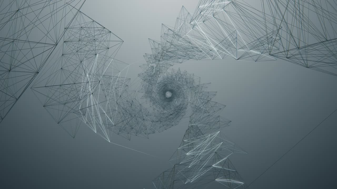 cables de túnel. video de bucle sin costuras. construcción de metal plateado esquinas afiladas con reflejos. interior futurista de ciencia ficción. cámara se mueve hacia adelante. uhd 3840x2160. renderización 3d para negocios.