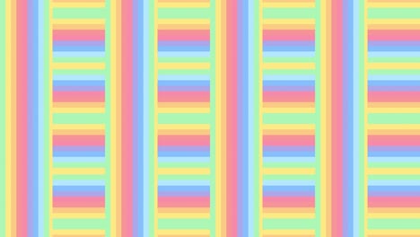 patrón de arco iris geométrico en mosaico abstracto animación de bucle sin costuras. fondo de gráficos de movimiento simple