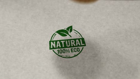 animación natural de eco estampado y bucle de estampado