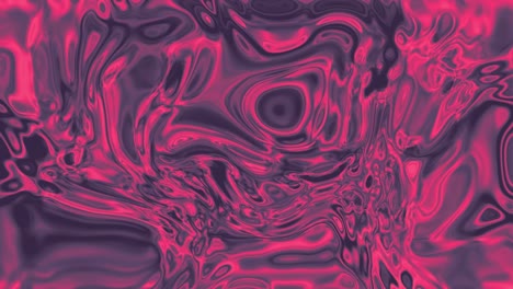 la textura de mármol ondulado de metal líquido con fondo en movimiento. holograma de plasma rojo animado con gráfico de movimiento. animación de flujo de fluidos ondulados abstractos 4k video