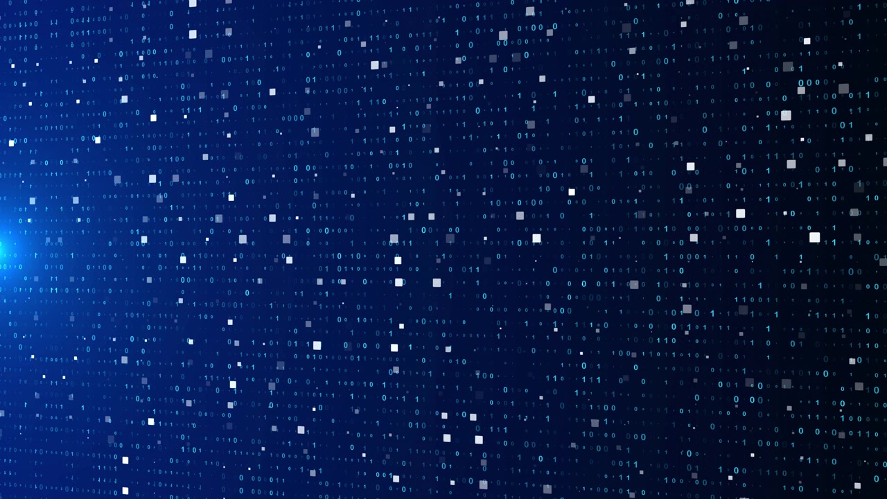 Digital Binary Code Data Stream Background
