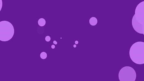 animation of purple spots moving over purple background
