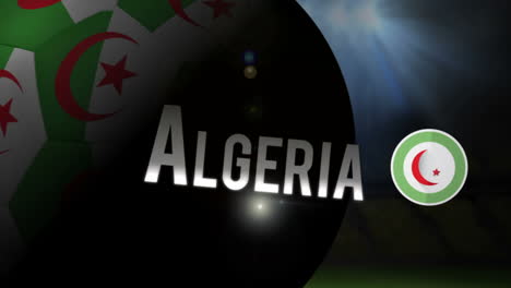 algeria world cup 2014 animation with football